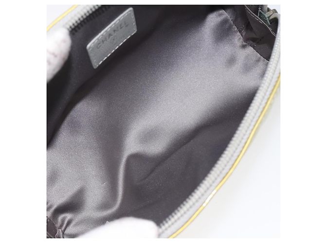 Pochette CHANEL Smalto Argento CC Auth bs26759 - vista 11