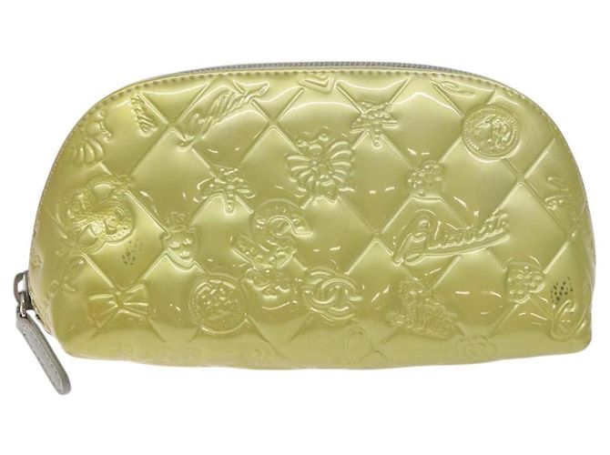 Pochette CHANEL Smalto Argento CC Auth bs26759 - vista 13