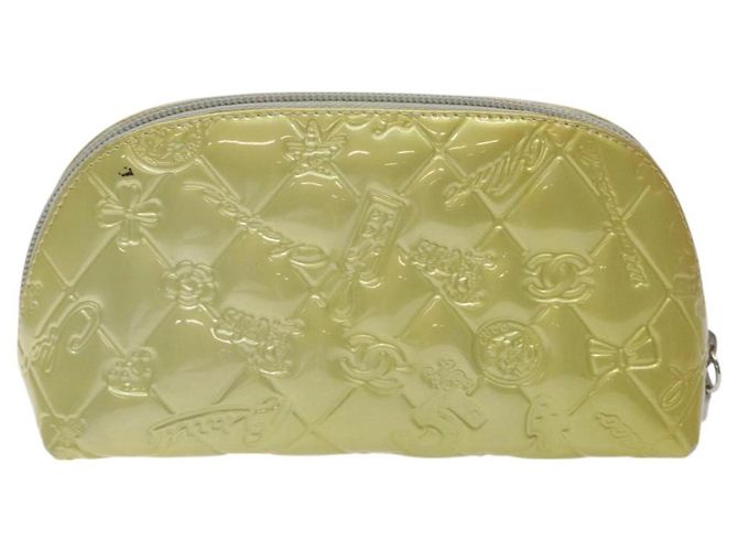 Pochette CHANEL Smalto Argento CC Auth bs26759 - vista 2