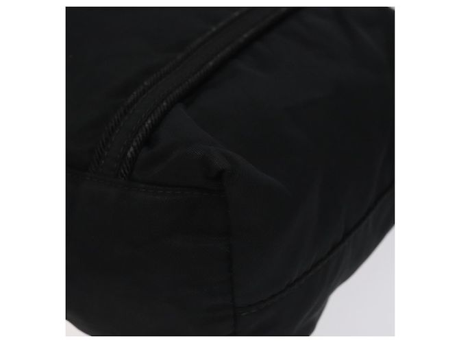 PRADA Mini Borsa Tote Nylon Nero Argento Auth bs26580 - vista 16