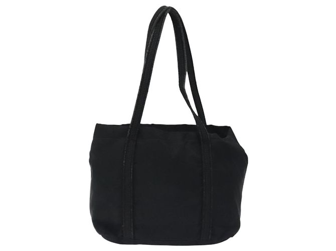 PRADA Mini Borsa Tote Nylon Nero Argento Auth bs26580 - vista 2