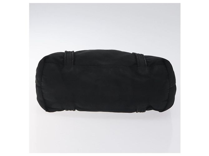 PRADA Mini Borsa Tote Nylon Nero Argento Auth bs26580 - vista 5