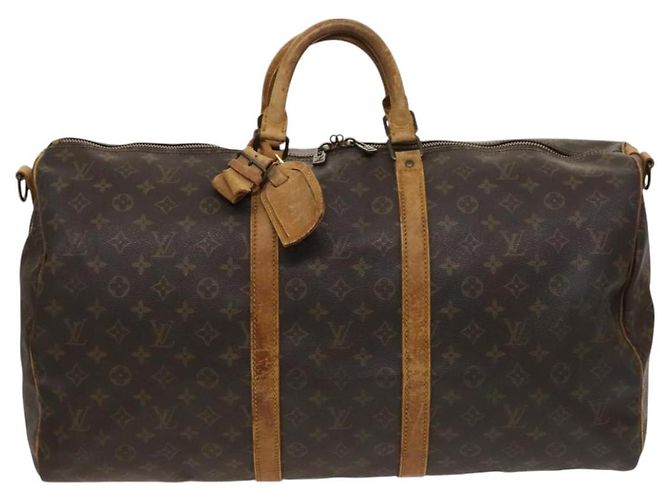 LOUIS VUITTON Monogram Keepall Bandouliere 55 Borsa Boston M41414 LV Auth bs26511 Monogramma - vista 13