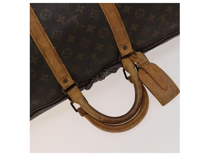 LOUIS VUITTON Monogram Keepall Bandouliere 55 Borsa Boston M41414 LV Auth bs26511 Monogramma - vista 7