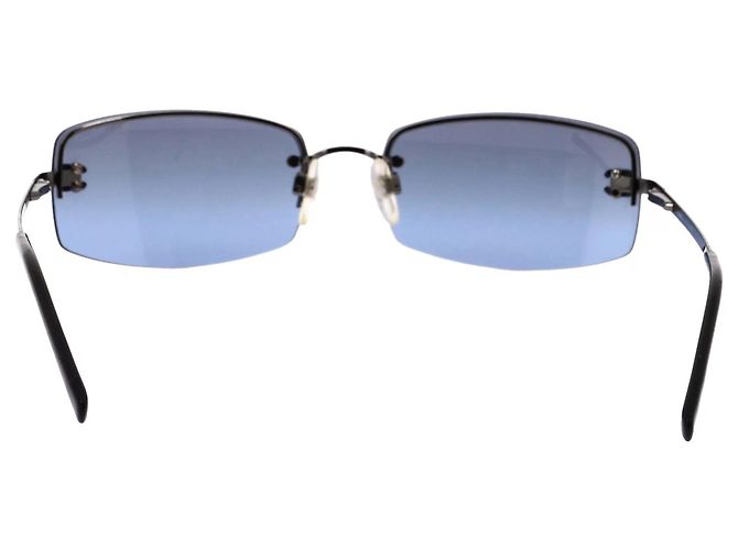 Gafas de sol Chanel de acetato azul - vista 4