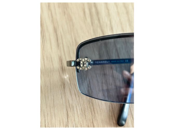 Gafas de sol Chanel de acetato azul - vista 6