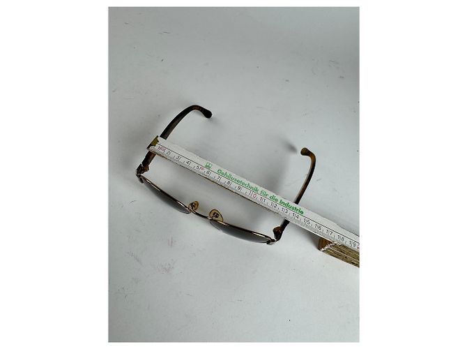 Occhiali da sole vintage Fendi nero oro - vista 11