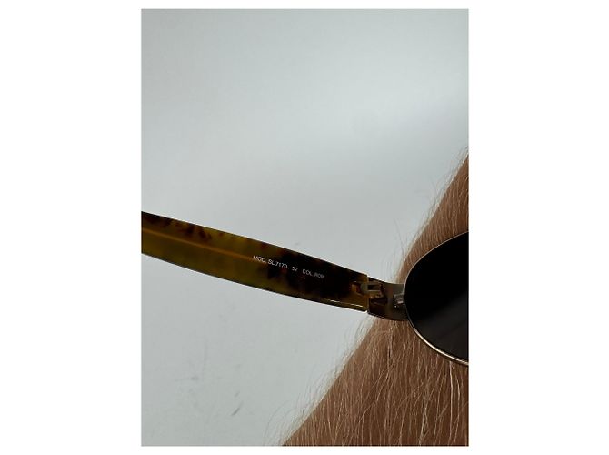Occhiali da sole vintage Fendi nero oro - vista 8