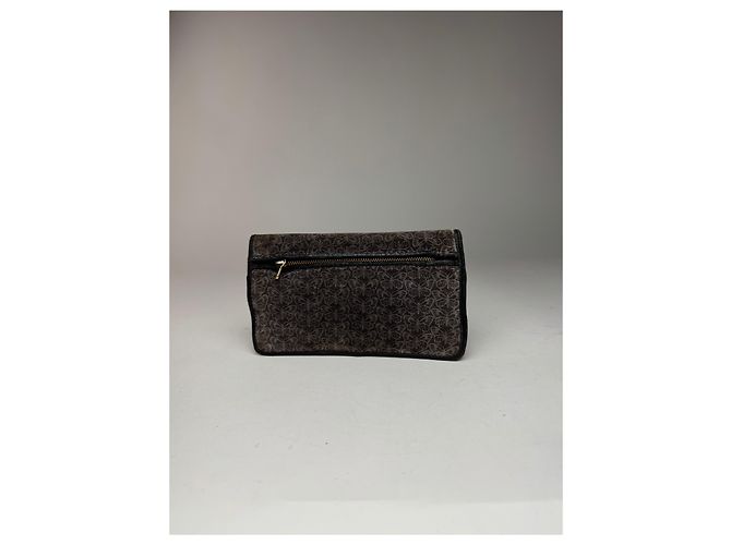 Clutch in lana monogramma vintage Bottega Veneta farfalla Grigio - vista 6