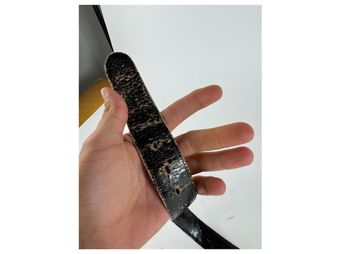 Céline Vintage Celine Paris Krokodilledergürtel braun - Ansicht 5
