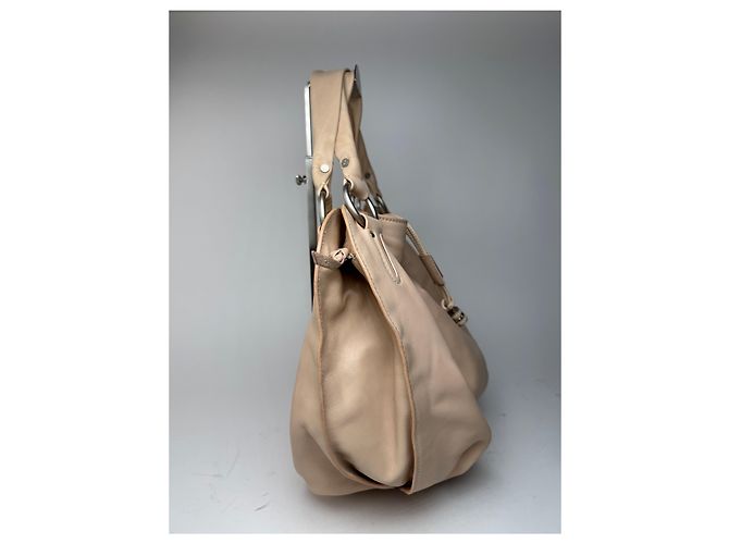 Céline Bolsa de couro vintage Celine grande rosa - vista 3