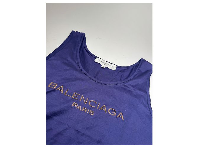 Vintage Balenciaga Canvas Lila M - Ansicht 3