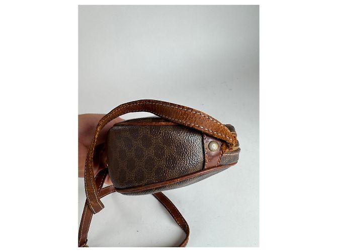 Céline Vintage Celine Triomphe Monogramm Ledertasche braun - Ansicht 8