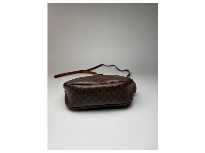 Céline Vintage Celine Triomphe Monogramm Ledertasche braun - Ansicht 9