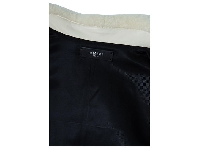 Shearling-Jacke mit Amiri-Logo-Print - Ansicht 9