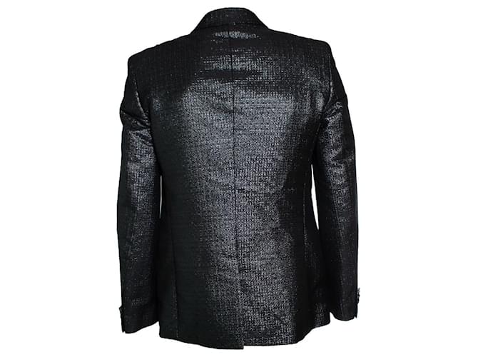 Blazer logo de jacquard Lurex Givenchy Negro - vista 2