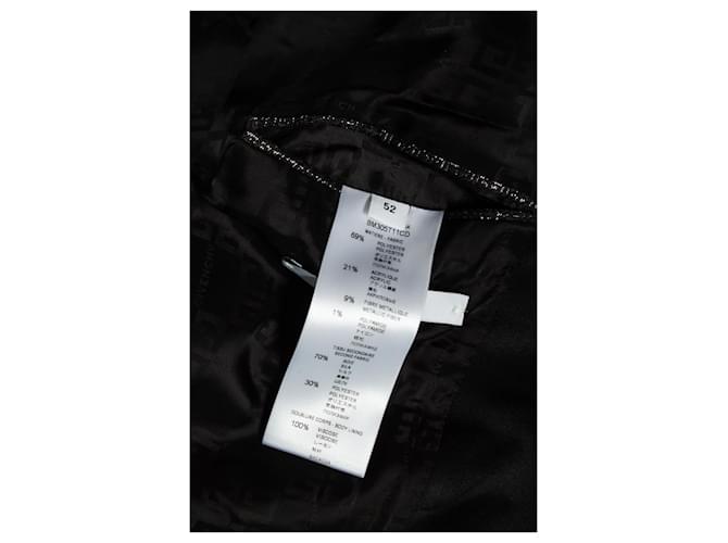 Blazer logo de jacquard Lurex Givenchy Negro - vista 5
