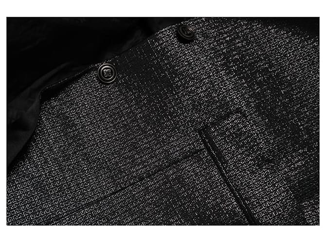Blazer logo de jacquard Lurex Givenchy Negro - vista 9