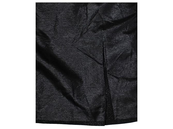 Alexander McQueen, Schwarzer doppelt geknöpfter Glitzer-Blazer - Ansicht 6