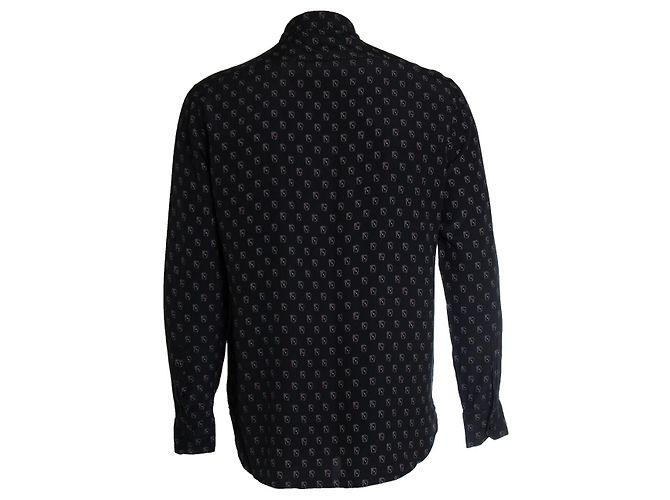 Camisa estampada con cartas de póker Saint Laurent en negro - vista 2