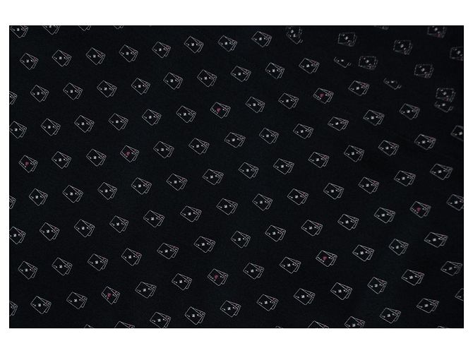 Camisa estampada con cartas de póker Saint Laurent en negro - vista 6