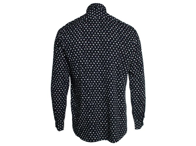 Camicia Constellation Saint Laurent in bianco e nero - vista 3