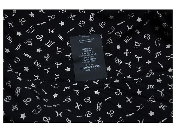Camicia Constellation Saint Laurent in bianco e nero - vista 5