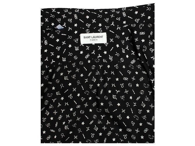 Camicia Constellation Saint Laurent in bianco e nero - vista 6