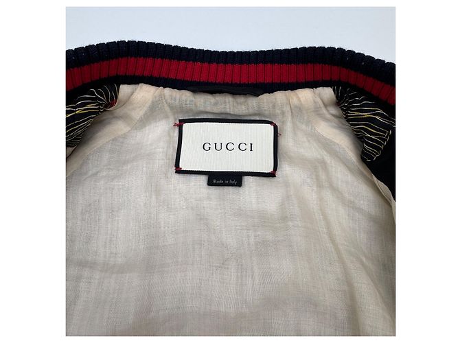 Chaqueta bomber Gucci de seda estampado Flora Multicolor - vista 4