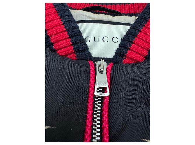 Chaqueta bomber Gucci de seda estampado Flora Multicolor - vista 6