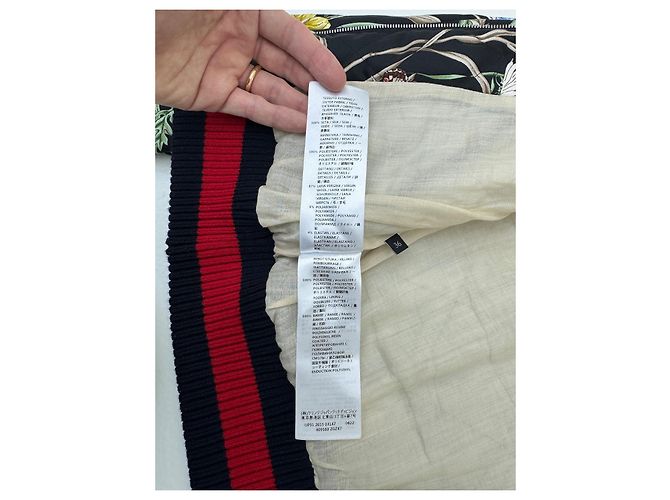 Chaqueta bomber Gucci de seda estampado Flora Multicolor - vista 8