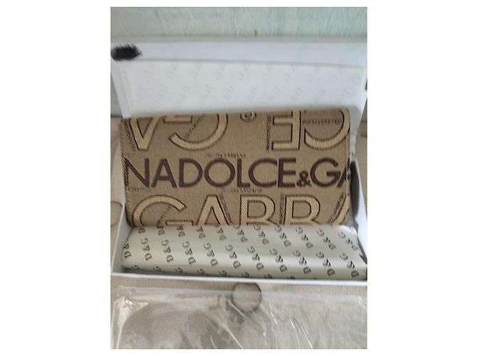 Portafoglio Dolce & Gabbana Monogramma Denim Marrone - vista 5