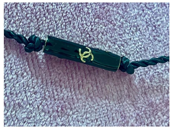 Chanel Gürtel zweifarbig schwarz und elfenbein mit Kristallen Mehrfarben - Ansicht 8