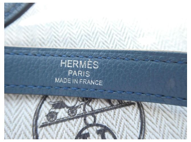 Hermès Kelly gray-blue shoulder bag, new with its dustbag, length 89 cm Grey - view 6
