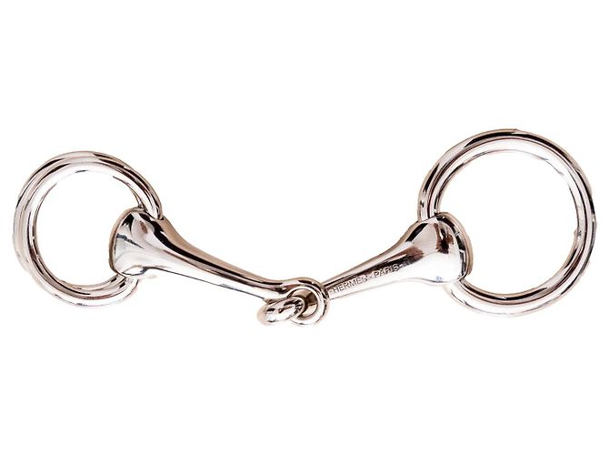Ring Hermès Ferma Carré 90 Mors Silber - Ansicht 2