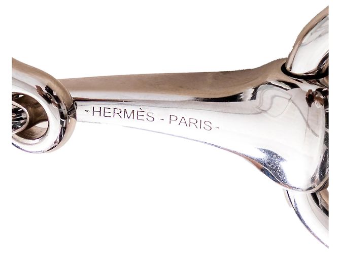 Ring Hermès Ferma Carré 90 Mors Silber - Ansicht 6