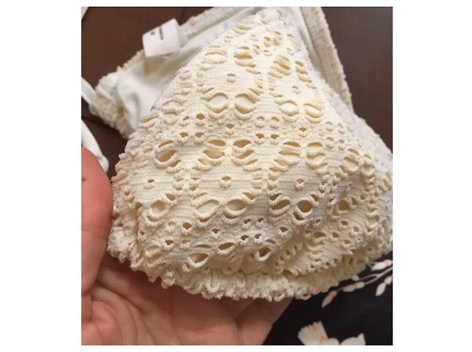 Autre Marque Bikini Triángulo Guillermina Baeza Crudo Azul oscuro - vista 2