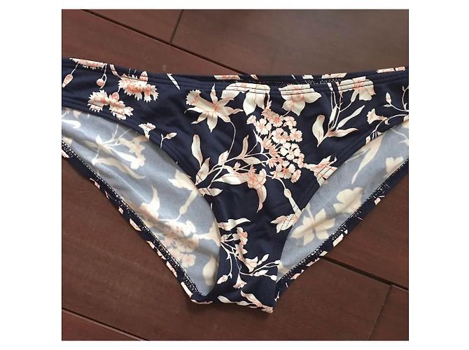 Autre Marque Bikini Triángulo Guillermina Baeza Crudo Azul oscuro - vista 3