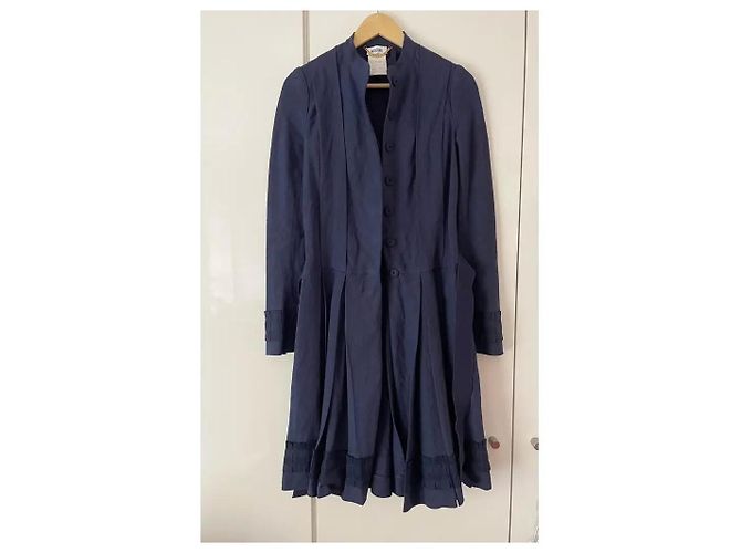 Moschino Mantelkleid Dunkelblau Hanf - Ansicht 5