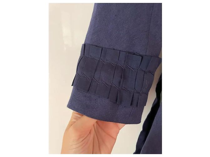Moschino Mantelkleid Dunkelblau Hanf - Ansicht 6