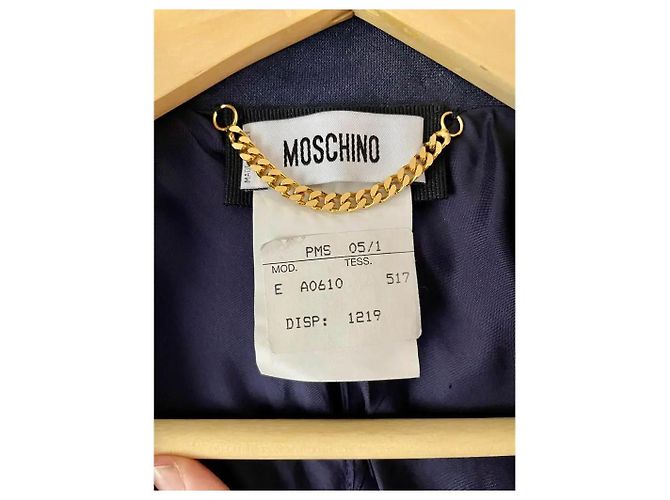 Moschino Mantelkleid Dunkelblau Hanf - Ansicht 9