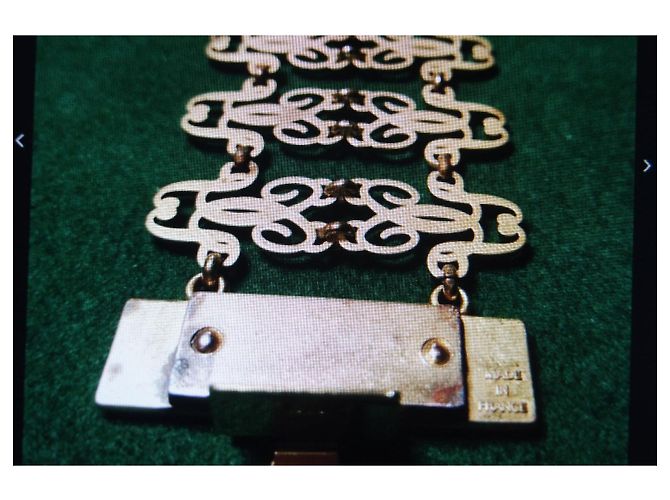 Autre Marque Bracciale in metallo dorato D'oro - vista 12