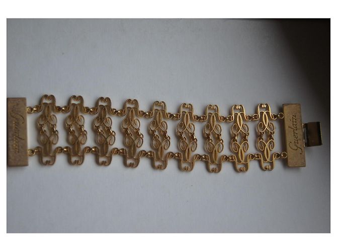 Autre Marque Bracciale in metallo dorato D'oro - vista 4
