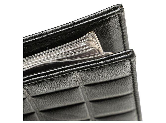 Tarjetero de piel de cordero Chanel Coco Mark Choco Bar Negro - vista 6
