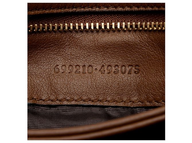 Borsa a spalla media Blondie in pelle Gucci Marrone - vista 6