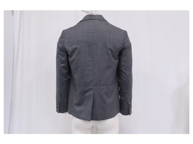 Grau Wollblazer mit Kontrasttasche Kenzo Expedition Mehrfarben - Ansicht 15