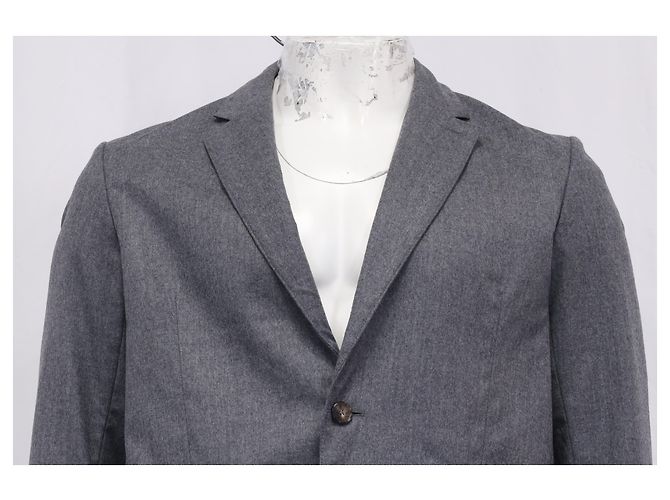 Grau Wollblazer mit Kontrasttasche Kenzo Expedition Mehrfarben - Ansicht 3