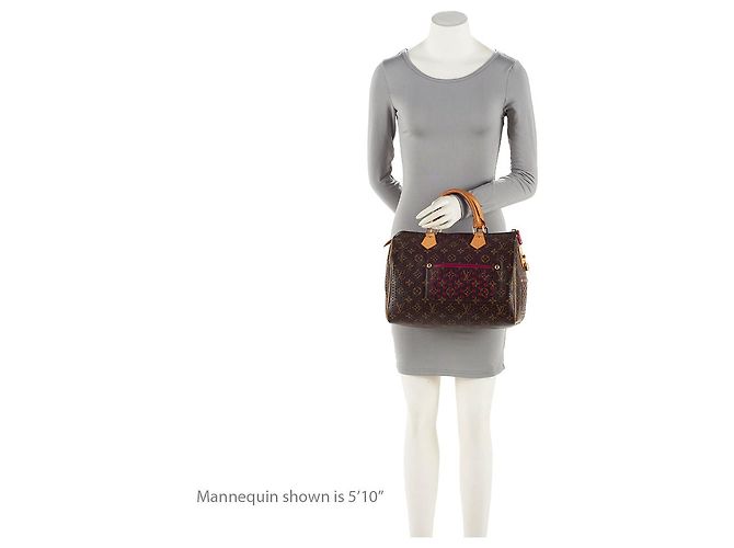 Louis Vuitton Limited Edition Monogram Perforierte Speedy 30 Tasche Braun - Ansicht 5