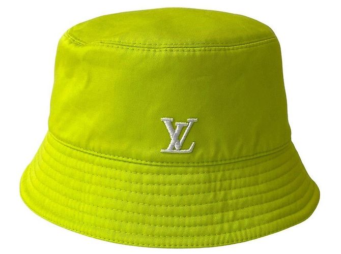 Cappello bucket reversibile Monogram in cotone Louis Vuitton Bianco - vista 2