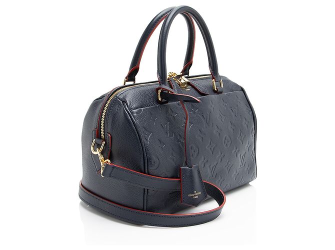 Bolso Bandolera Speedy 25 Monogram Empreinte Louis Vuitton Azul - vista 2
